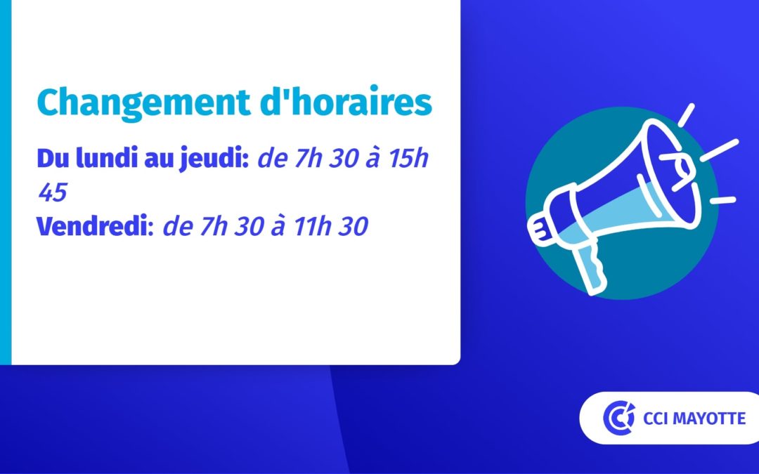 Aménagement horaires